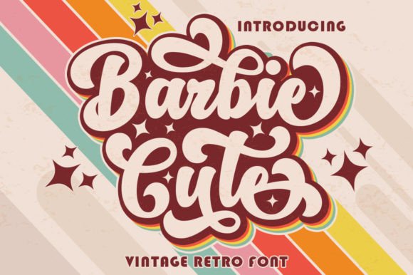 Barbie Cute: A Typeface Blending Retro Charm and Modern Design
