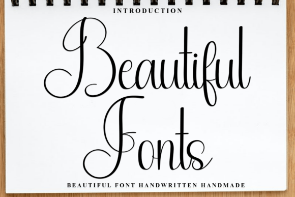 Beautiful Fonts: A Handwritten Masterpiece for Elegant Designs
