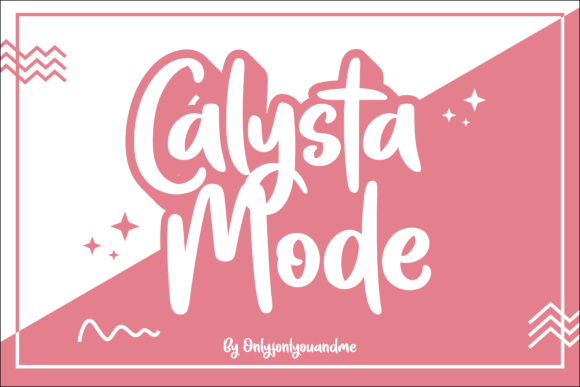 Calysta Mode: A Friendly Handwritten Font for Creative Projects