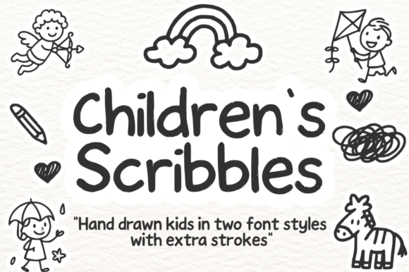 Children’s Scribbles: A Font That Captures Childhood Joy