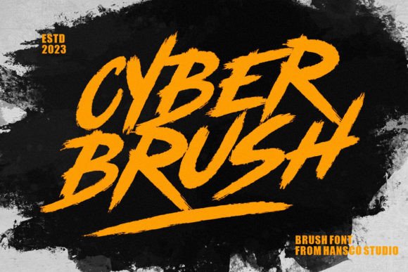 Cyber Brush: The Bold Handwritten Font for Impactful Design