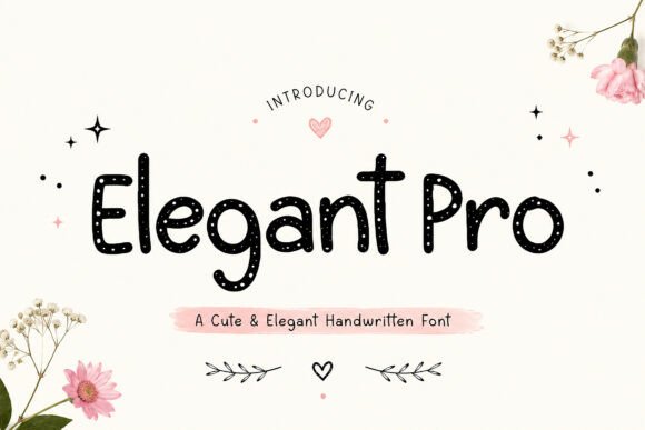 Elegant Pro: A Handwritten Font with Personality