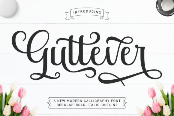 Guttever: A Handwritten Font for Modern Branding