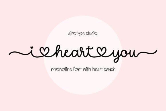 I Heart You: A Handwritten Font for Modern Romantic Design