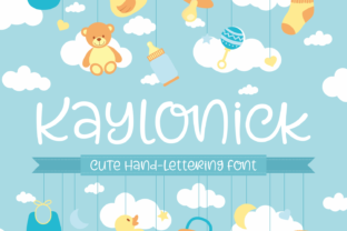 Kaylonick: A Sweet, Hand-Lettered Font for Nursery Art & Beyond