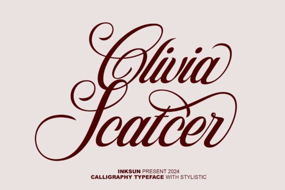 Olivia Scatcer: The Calligraphy Font for Elegant Design