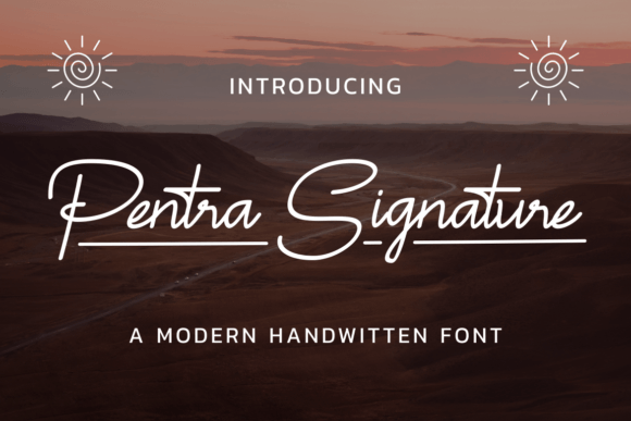 Pentra Signature: A Font with Elegance and Character