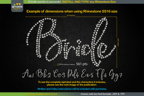 RS01 Cursiva Rhinestone Template TTF: A Sparkle-Ready Script Font