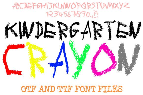 The Authentic Scrawl: Using Kindergarten Crayon in Modern Design