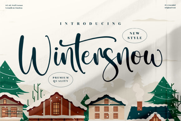 Wintersnow: A Flowing Handwritten Font with Timeless Elegance